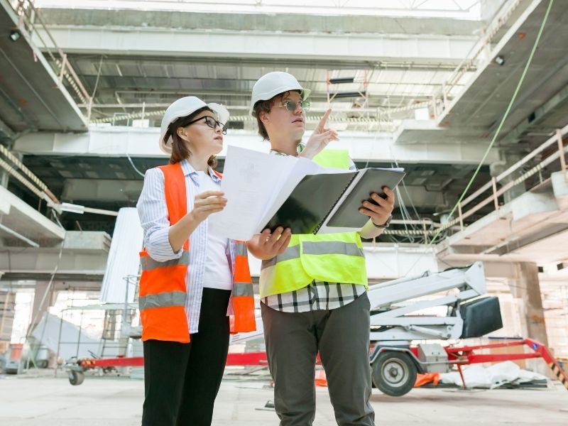 Manufacturing team overseeing quality control